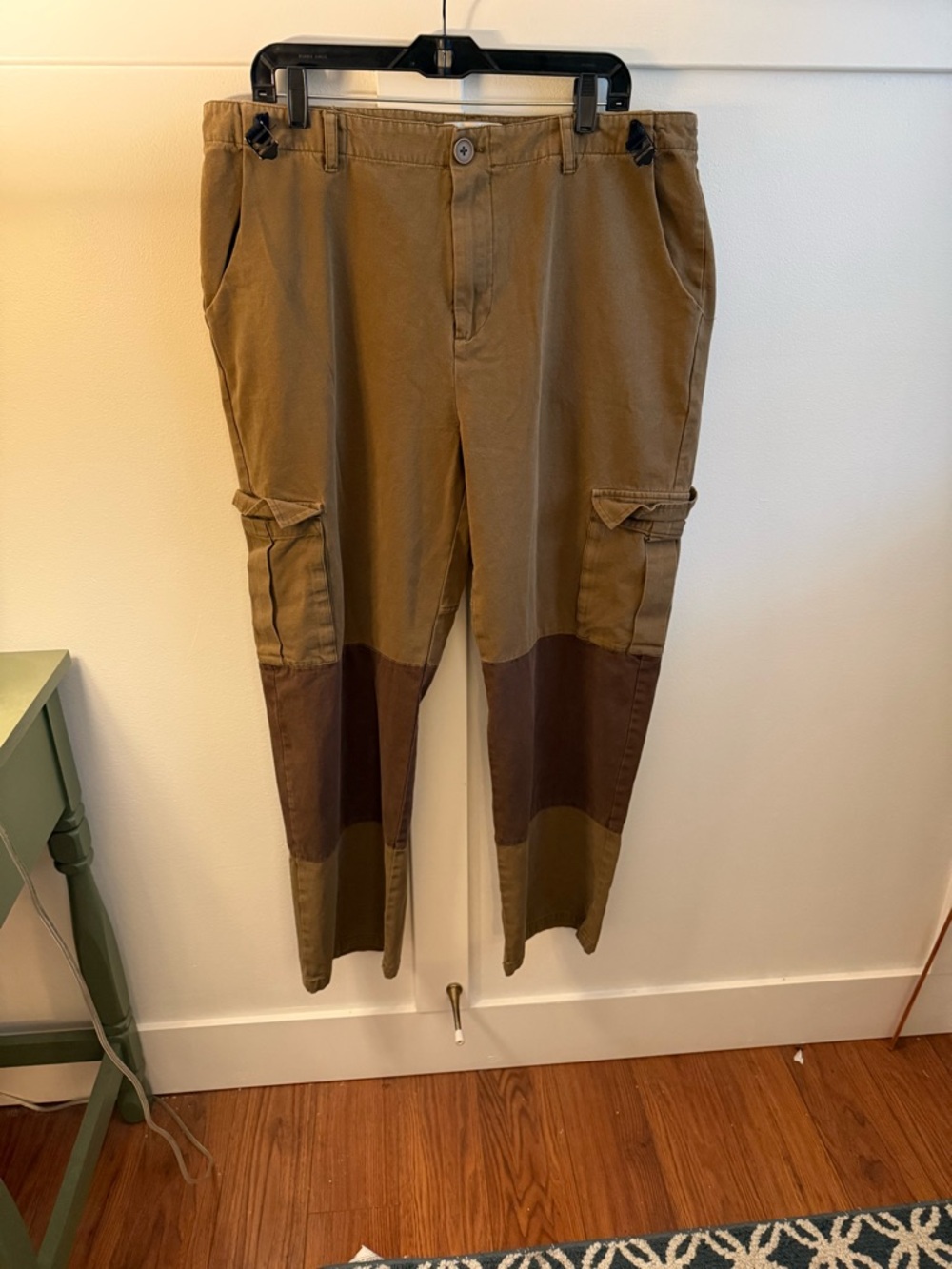 Men's Cargo Pants with Knee Panels in Brown